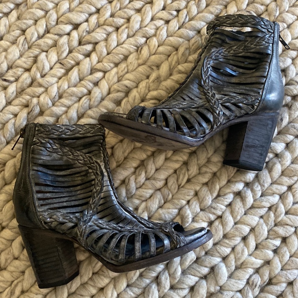Freebird by Steve Bella Black Booties Size 7